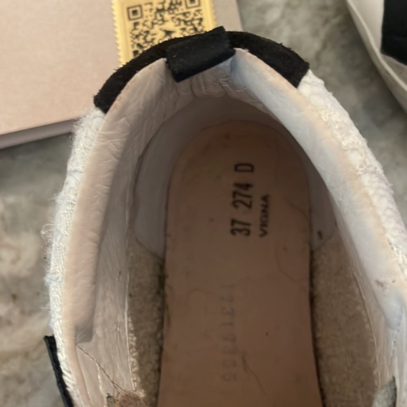 Golden Goose mid star, leather leopard sneaker w gold star, size 37, with box - Picture 14 of 16